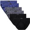 AVFORA Boxer Uomo in Cotone 6 Pezzi Taglie Forti Slip da Uomo Slip A Triangolo Cotone Traspirante 6XL 7XL 8XL,01,4XL