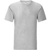 Fruit of the Loom Iconic T - Maglietta da uomo, taglia S - 5XL, confezione da 3 grigio XXXXXL