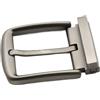 LYHYDMA Fibbie per Cinture 2 pezzi 40mm metallo uomo cintura fibbia clip singolo perno mezza fibbia in pelle artigianale accessori cintura adatto for 38-39mm larghezza cinturino