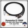 FASEMAZIONE Cavo phono Phasemation CC-1200DR 5 pin DIN a RCA 1,2 m Giappone nuovo