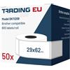 LabelTrade 50x Etichetta comp. con Brother DK11209 62 x 29 mm 800 pz. +1x supporto riutiliz