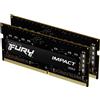 Kingston Technology FURY Impact memoria 2 x 16 GB 3200 KF432S20IBK2/32