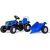 Rolly Toys 11841 - Trattore a Pedali Kid Landini Power Farm 100, con Rimorchio