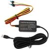 Acouto Kit Cavo Rigido per Dash Cam Tipo C con Alimentatore per Sorveglianza Parcheggio 24 Ore su 24, 12 V‑30 V a 5 V, per Collegare la Batteria Dell'auto o L'alimentatore della