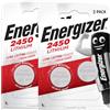 Energizer Lithium CR2450 Batterie 3V al Litio Specialistiche Alte Prestazioni Lunga durata per Piccoli Dispositivi Telecomandi Giocattoli Orologi e Portachiavi - 2 Blister da 2 Pile