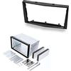 Audioproject A449 - Copriradio Set doppio DIN compatibile con Opel Corsa D Astra H Zafira B Tigra Antara Vivaro 2-DIN metallo