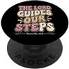 Bible Scripture Proverbs 19 9 Tees & App Il Signore guida i nostri passi Proverbi 16:9 Versetto della Bibbia PopSockets PopGrip Adesivo
