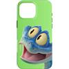 Disney Custodia per iPhone 16 Pro Max Disney Zootopia 2 Gary De'Snake Big Face Green