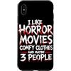 Horror Movie Halloween Spooky Gifts Horr Custodia per iPhone XS Max Mi piacciono i film horror vestiti comodi e forse 3 persone