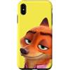 Disney Custodia per iPhone XS Max Disney Zootopia 2 Nick Wilde Fox Big Face Yellow