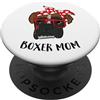 Divertenti regali per pugili Divertente Boxer Mamma Boxer Mamma Cane Carino Boxer PopSockets PopGrip Adesivo