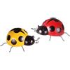 Yardenfun Decorazione da Parete Coccinella in Ferro 2 Pezzi, Ornamento Creativo alla Moda per Giardino Esterno e Recinzione, Dimensioni 16x16x5 Cm Colore Casuale
