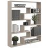 KUBUTKU Libreria grande da parete con 7 scomparti, 119 x 103 x 18 cm, mensola sospesa moderna decorativa (cashmere)