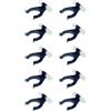 cyclingcolors 10x Gancio per battiscopa zoccolo cucina universale clip piedini zoccalatura plastica zoccolino, Ø 34mm