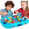 Guffawz Whack-a-Mole Game for Kids, Gioco Acchiappa la Talpa con 18 Bersagli Luminosi, 2 Martelli, 3 modalità di Gioco, 9 Livelli di velocità, Luci e Suoni, Gioco Interattivo per Bambini dai 3 Anni