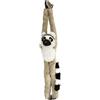 Wild Republic Hanging Monkey Lemur A Coda Ad Anello, Scimmietta di Peluche, Scimmia Giocattolo, 50 cm, Regalo di Compleanno, Scimmia di Peluche, Imbottitura Realizzata Partendo da Bottiglie Riciclate