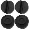 JRSHIRLEYLTD 4 pezzi di supporti in gomma per cric, supporti in gomma per auto, cuscinetti in gomma universali, con scanalature e superficie a nido d'ape. Adatti per cric e ponte sollevatore (Nero)