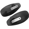 TTOCAR Paramani per Moto, Protezione Deflettore Antivento Universale per Moto da 10 Mm 0,4 Pollici, Paramani per Moto Adatto per Scooter da Moto (Nero)