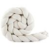 Waldin Treccia Paracolpi per Culla e Lettino - Velour Ecru