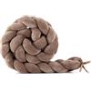 Waldin Treccia Paracolpi per Culla e Lettino - Velour Chocolate