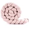 Waldin Treccia Paracolpi per Culla e Lettino - Waffle Light Pink