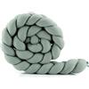 Waldin Treccia Paracolpi per Culla e Lettino - Waffle Green