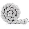 Waldin Treccia Paracolpi per Culla e Lettino - Waffle Grey
