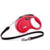FLEXI New Classic S guinzaglio 8 m. Rosso. Fino a 12 kg.