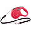 FLEXI Guinzaglio New Classic S Corda 5 m rosso