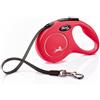 FLEXI Guinzaglio New Classic Fettuccia S 5 m rosso