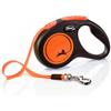 FLEXI New Neon S Tape 5m orange guinzaglio automatico