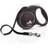 FLEXI Guinzaglio Black Design L Fettuccia 5 m nero
