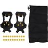 PEPDIMA Ramponi per scarpe da arrampicata su ghiaccio con 10 tacchetti per sport invernali (XL)