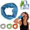Generic Confezione da 4 polsiere rinfrescanti per sport, palestra, yoga, corsa, effetto rinfrescante istantaneo, in microfibra traspirante, assorbimento del sudore, riutilizzabili e lavabili, set multicolore