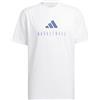 ADIDAS T-shirt Adidas Basketball , Bianco