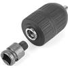 Generic Mandrino Autoserrante da 2-13 Mm di Ottima Fattura con Adattatore per Mandrino da 1/2, Strumento di Lunga Durata per la Conversione Dell'avvitatore a Percussione, Essenziale per L'uso in