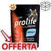 Prolife Cat Dualfresh Adult Salmone e Merluzzo - Bustina Da 85 Gr - CONFEZIONE RISPARMIO