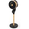 FABRILAMP Ventilatore a piantana regolabile Byzantium con telecomando e timer (motore AC 50W, 3 velocità), nero