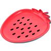 TOVINANNA Contenitore Scolafratta Doppio Strato in Plastica per Frutta e Verdura Cestello Integrato per Drenaggio, per Tavole da Cucina e Casa, Colore Blu e Rosso
