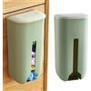 Eminchu Dispenser per Sacchetti della Spesa Supporto per Sacchetti in Plastica Durevole di Grande capacità per, Camera da Letto, Facile Installazione per Uso Domestico (Verde nordico)