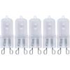 Avfora 5 pezzi di lampadine alogene G9 a guscio smerigliato bianco caldo 2800K-3000K, adatte per la sostituzione di forni, mobili e luci del forno 40W-5PCS G9-220V