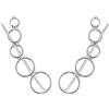 ENTREPLATA Orecchini Trepador Climbers in argento 925 Sterling Donna Ear Cuff Hoop Climber ipoallergenico di Festa della Mamma cerchi
