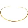 LALADEFIEE Collana Rigida Oro Donna in Acciaio Inossidabile, Design Rotondo Minimalista per Feste in Famiglia e Occasioni di Moda