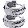 BESPORTBLE Orecchini da Uomo Leggeri Vintage in Acciaio Inossidabile Argento di Raffinata Fattura Accessorio per Occasioni Casual e Uso Quotidiano
