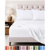 Utopia Bedding - Set Lenzuola Letto Una Piazza e Mezza 4 Pezzi 120x190 cm - Spazzolata Poliestre di Microfibra - Oeko-Tex Certificato - Lenzuolo con Angoli, Lenzuolo Piatto e 2 Federe 50x75, Bianco