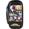 Konix My Hero Academia Custodia di protezione e trasporto Nintendo Switch, Switch Lite e Switch OLED - 8 giochi - Design My Hero Academia - Nero