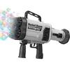 Generico Pistola Giocattolo Bolle di Sapone Bubble Gun 64 Fori Automatica Baffo