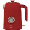 Pyramidea FIRST CLASS BOLLITORE Rosso Stile Vintage con Corpo in Acciaio