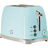 Pyramidea FIRST CLASS TOSTAPANE Azzurro singolo Stile Vintage con Corpo in Acciaio