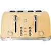 Pyramidea FIRST CLASS TOSTAPANE Crema doppio Stile Vintage con Corpo in Acciaio